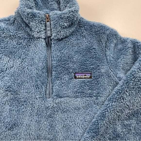 Patagonia jacket Women Size Small Los Gatos Quarter Zip fleece soft fuzzy blue - Picture 4 of 7
